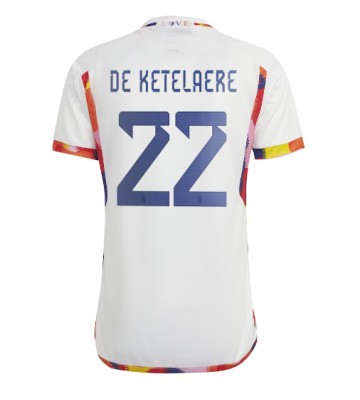 Lacne Muži Futbalové dres Belgicko Charles De Ketelaere #22 MS 2022 Krátky Rukáv - Preč